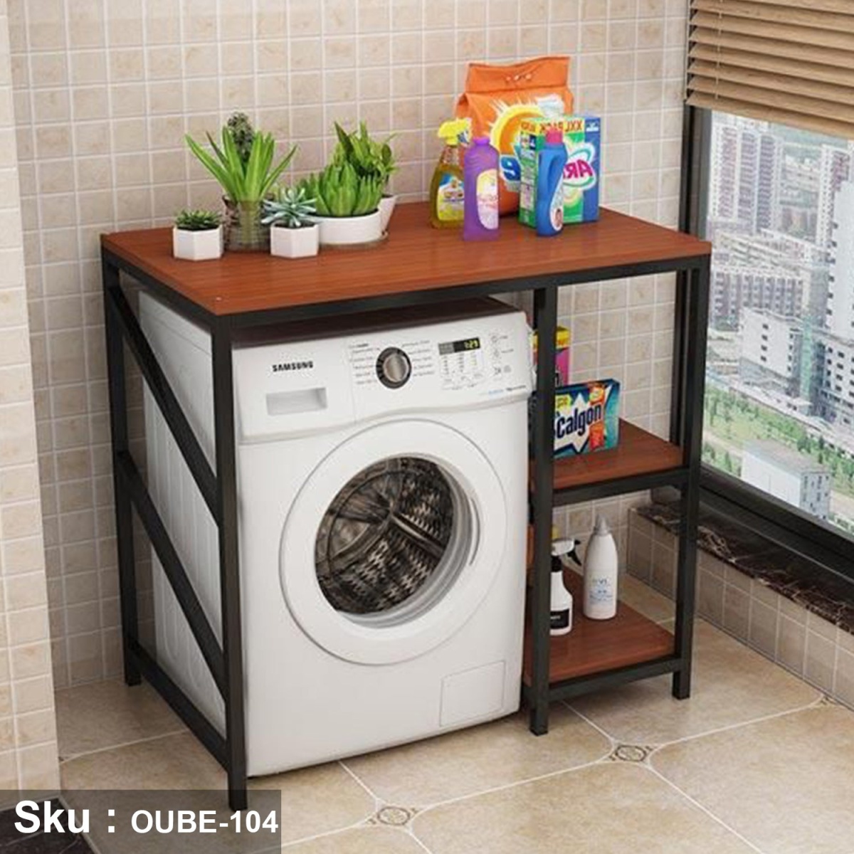 MDF and steel kitchen unit - OUBE-104 - Image 1