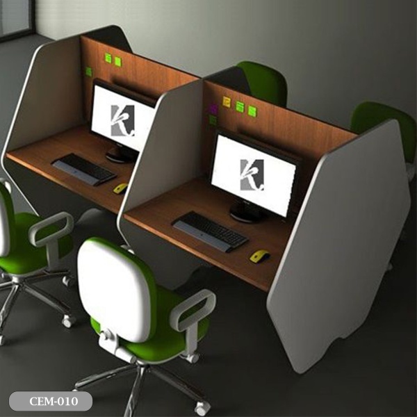 Quad workstation  made of Spanish MDF wood - CEM-010