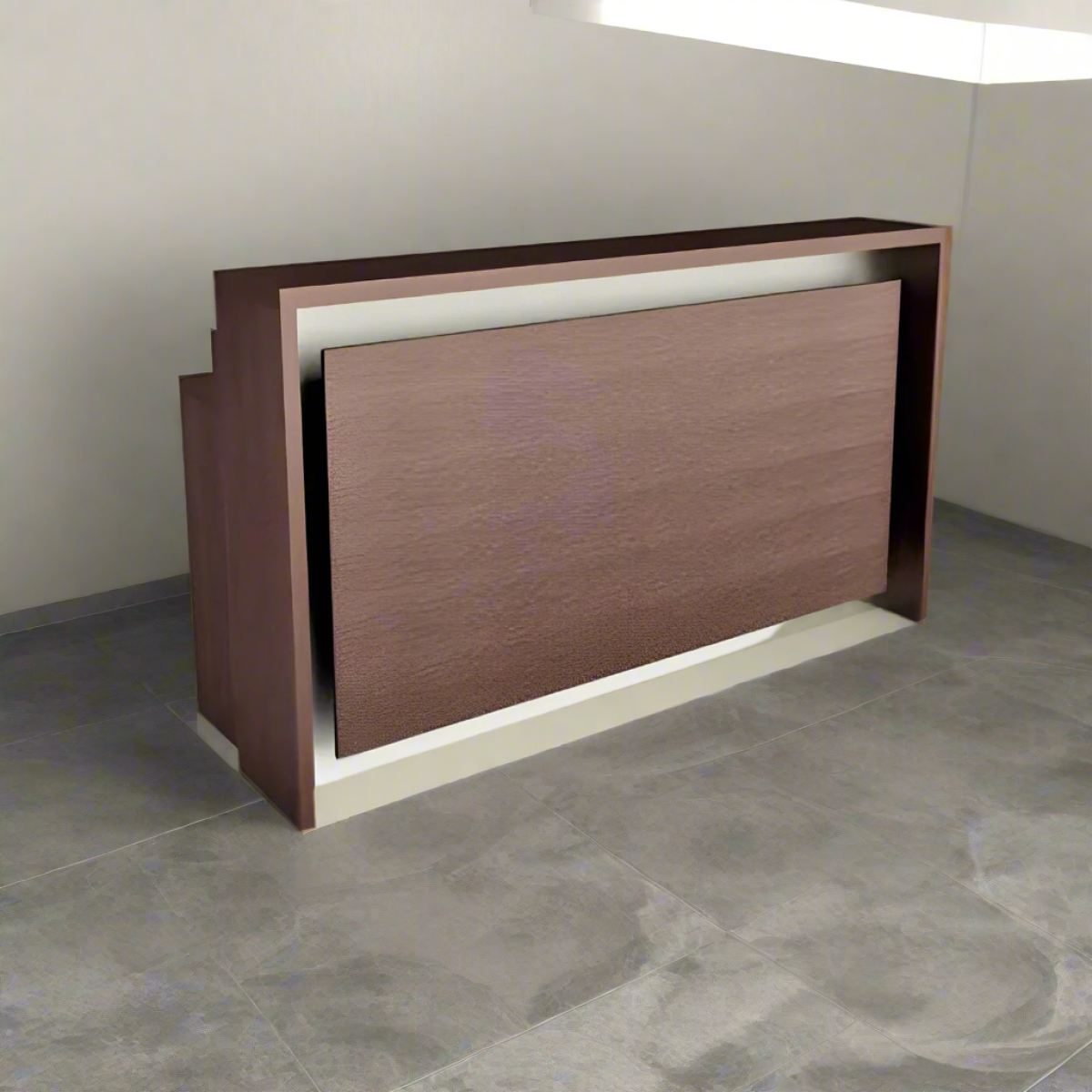 Reception desk - Reception Counter - Spanish MDF wood - CEM-109 - Image 1