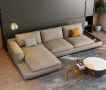 Beech wood corner with linen or velvet fabric - KYN-024