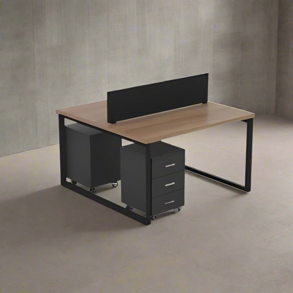 Spanish MDF doubwood workstation  - CEM-015
