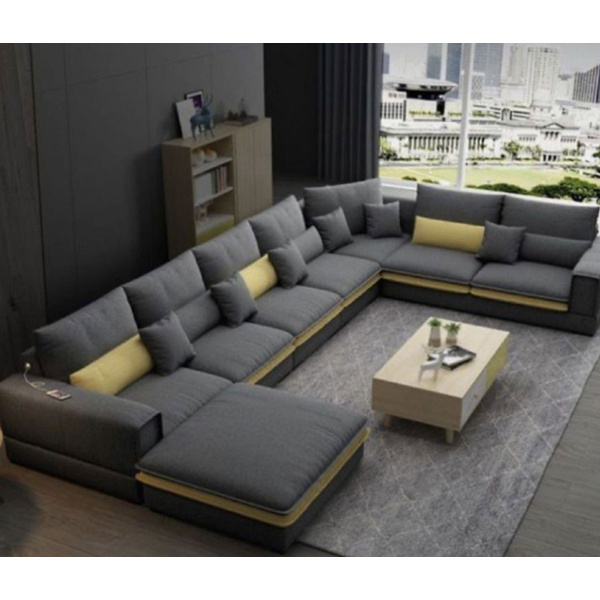 Beech wood corner with linen or velvet fabric - KYN-042