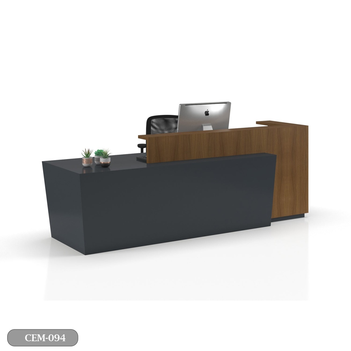 Reception desk - Reception Counter - Spanish MDF wood - CEM-094 - Image 2