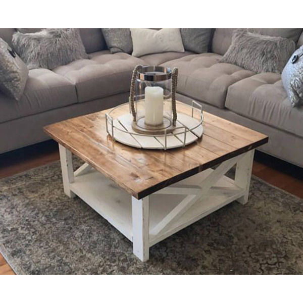 Natural wood coffee table - 75 * 45 - ELG-042
