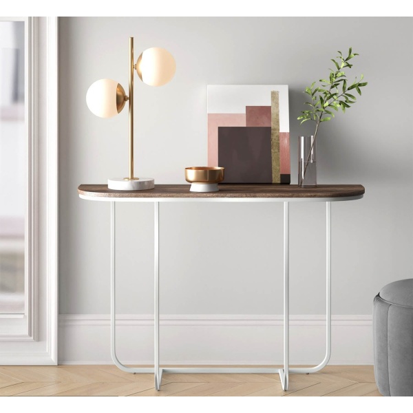 Angel console, iron, electrostatic paint and MDF wood