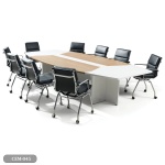 Meeting tab- 240x120 - Spanish MDF wood with metal chassis - CEM-045 - Image 2