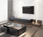 Coffee table set with TV table - high quality MDF wood - OSM-373