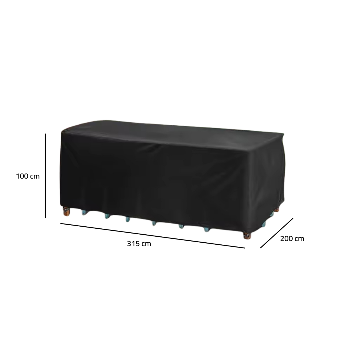 Waterproof outer cover for a dining set of 8 chairs - Image 3