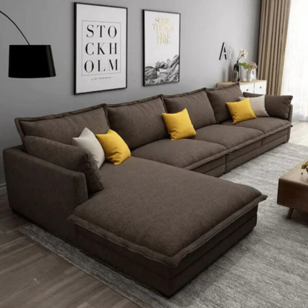 Beech wood corner with linen or velvet fabric - KYN-041