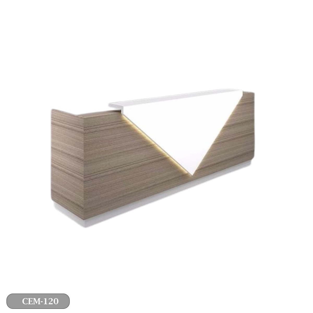 Reception desk - Reception Counter - Spanish MDF wood - CEM-120 - Image 2