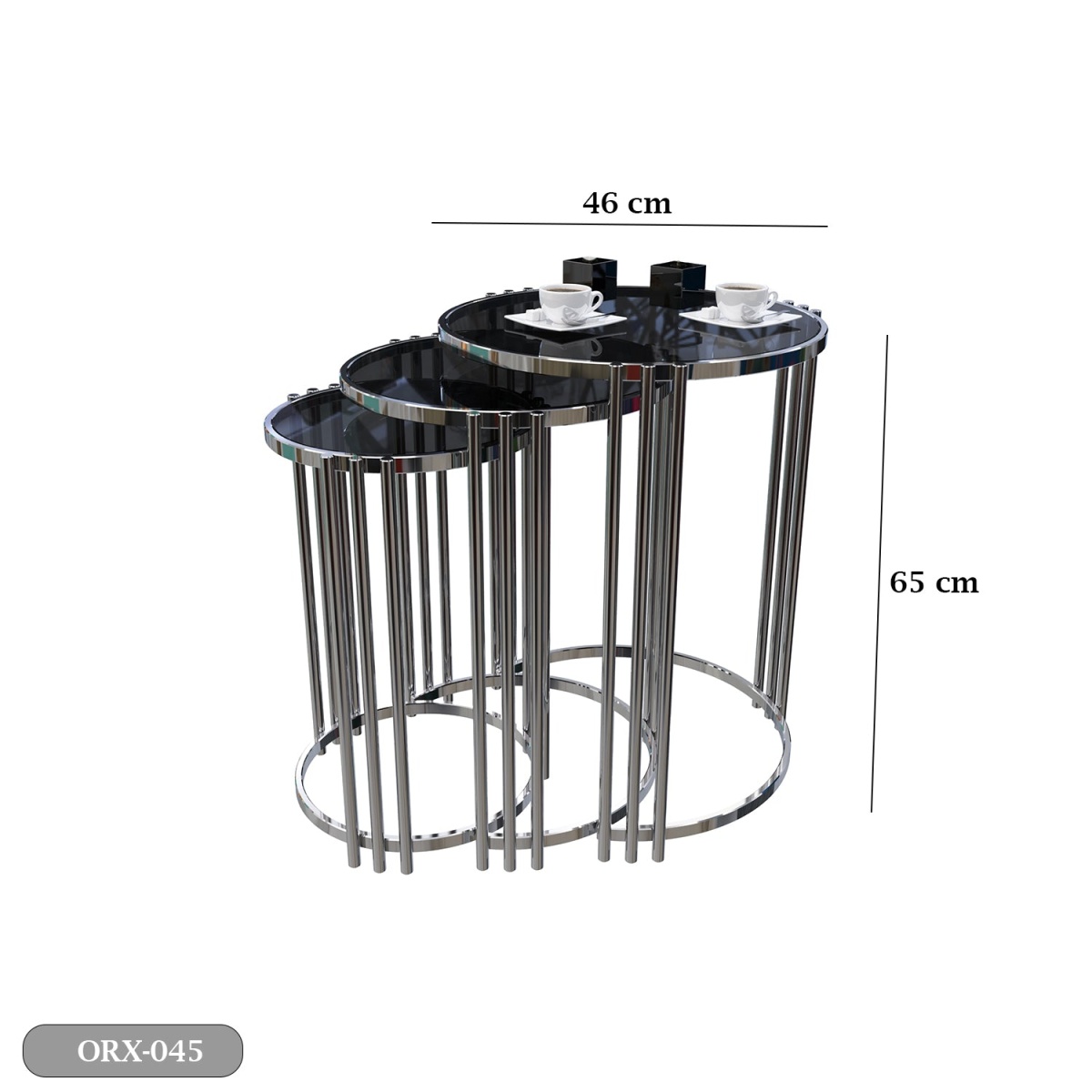 Stainless Steel Side Table - ORX-045 - Image 3