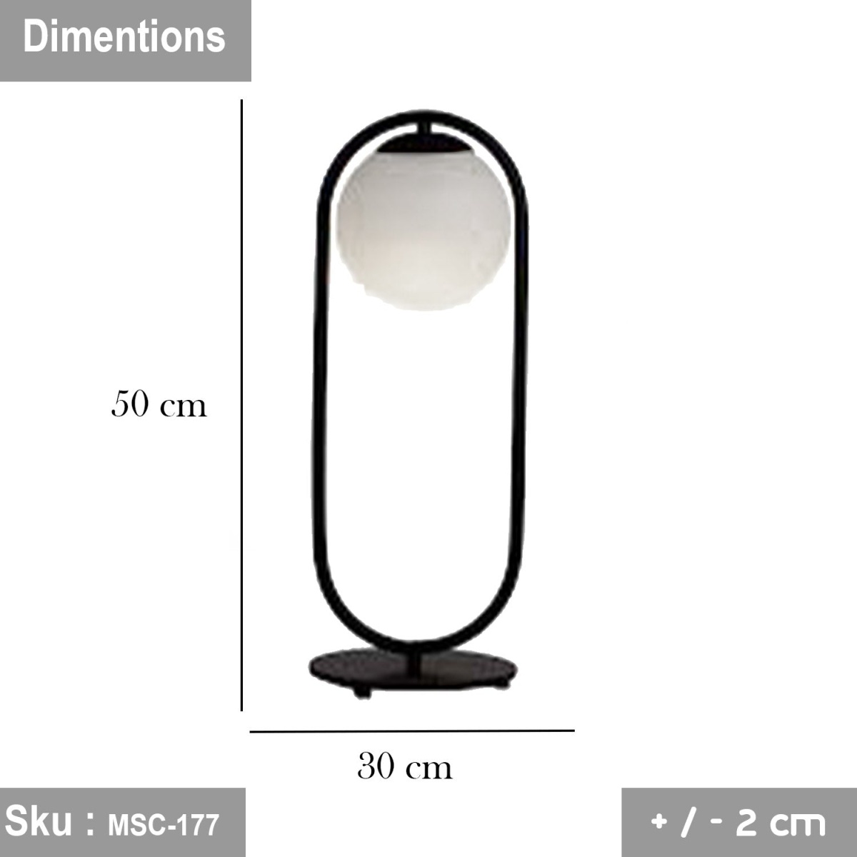Brenda lighting unit 50 * 30 - Image 2