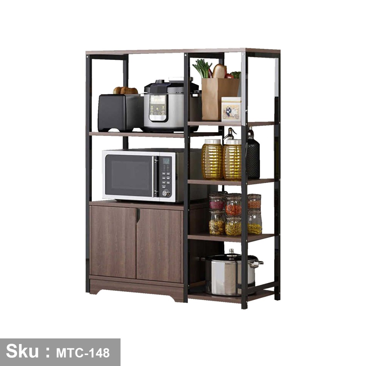 Electrostatic paint metal kitchen storage unit -MTC-148 - Image 2