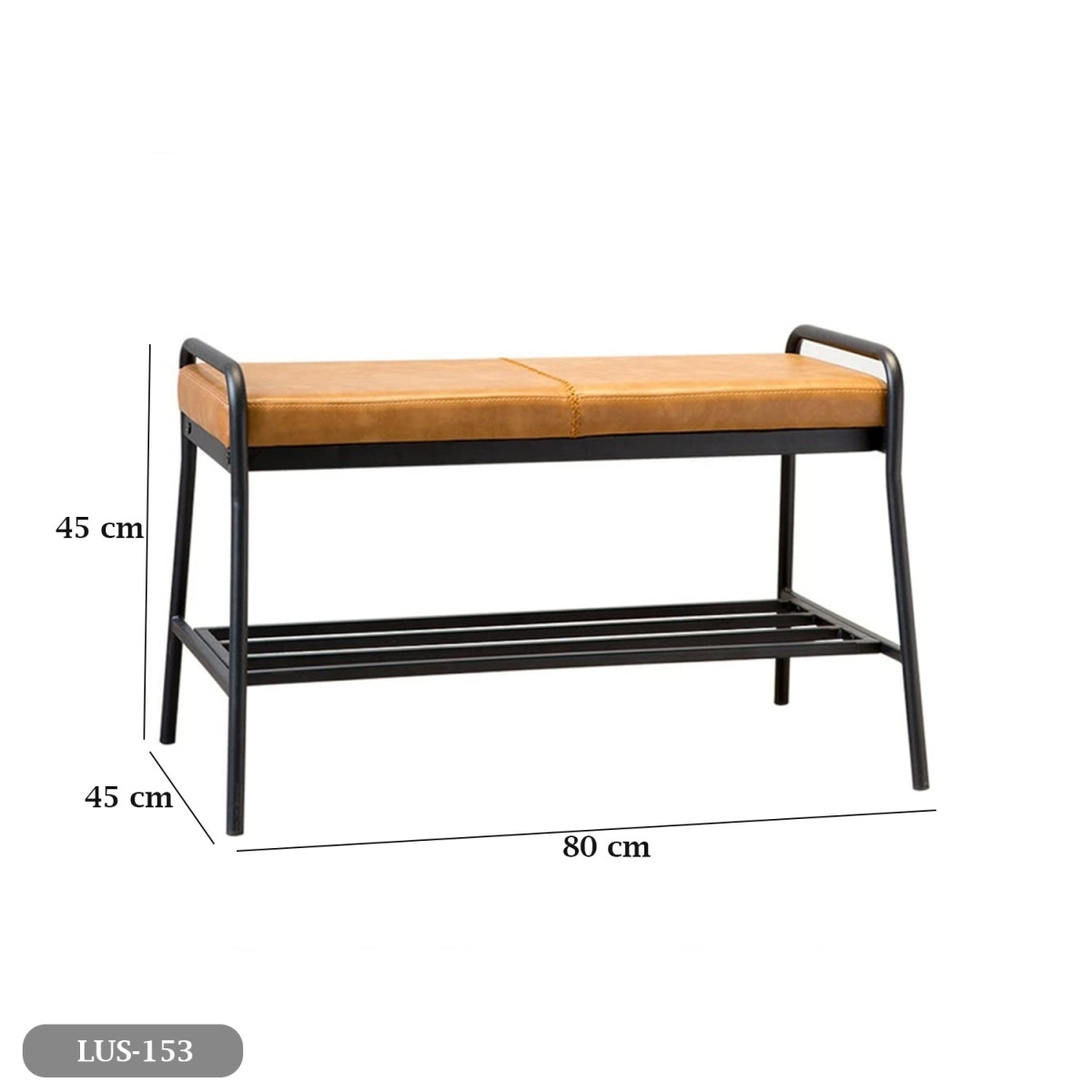 Metal and leather shoe cabinet - LUS-153 - Image 3