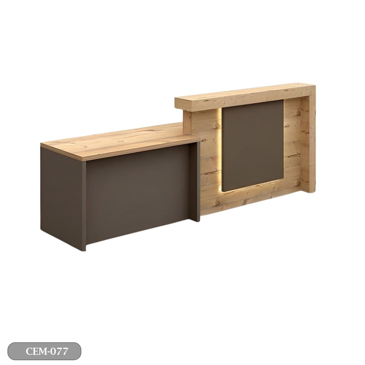 Reception desk - Reception Counter - Spanish MDF wood - CEM-077 - Image 2