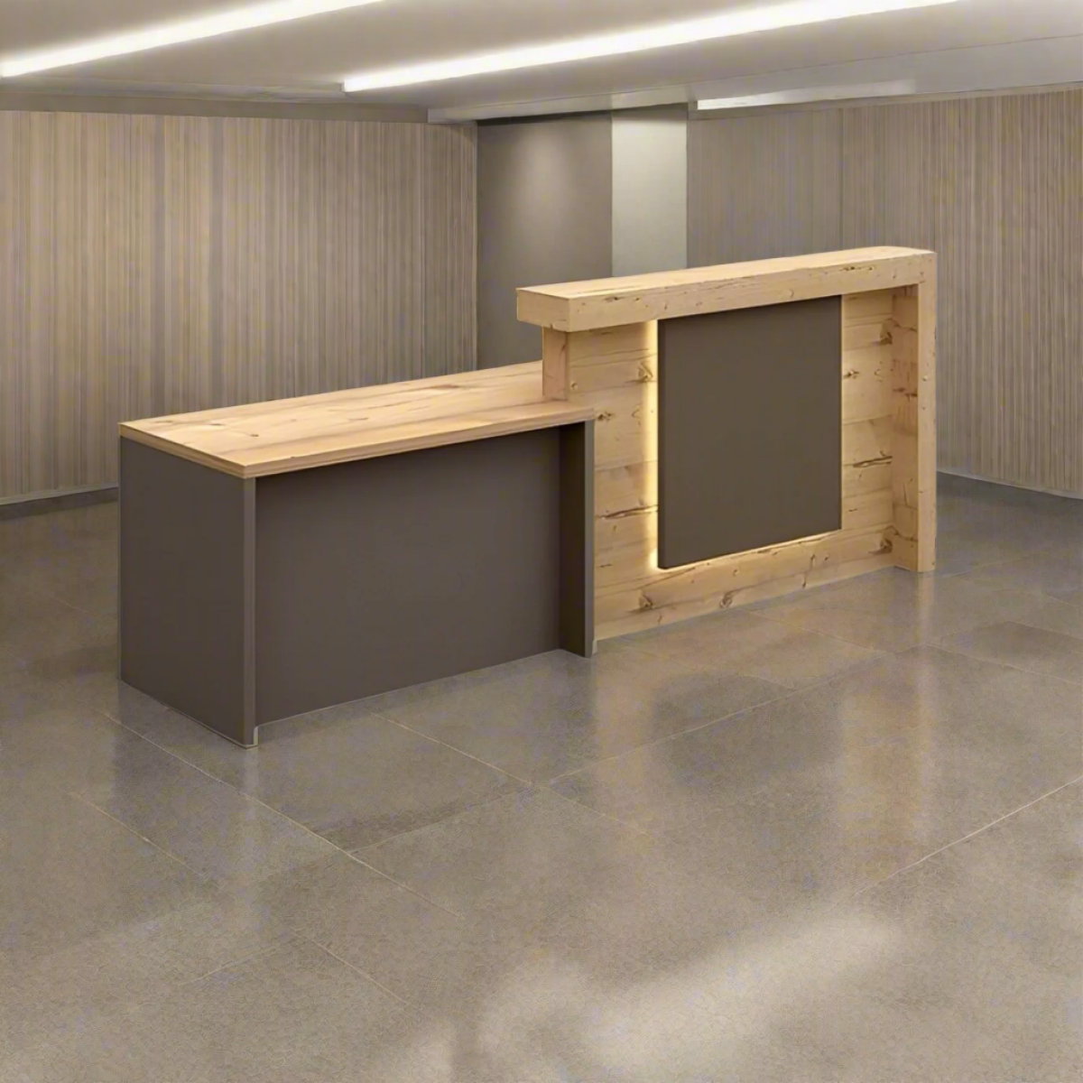 Reception desk - Reception Counter - Spanish MDF wood - CEM-077 - Image 1