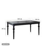 Dining table - 6 pieces of beech wood and high-quality MDF - KYN-164 - Image 2