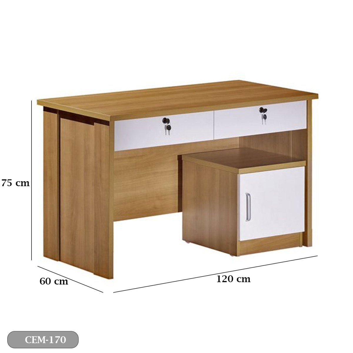 Spanish MDF Employee Desk - CEM-170 - Image 3