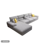 Beech wood corner with linen or velvet fabric - KYN-016 - Image 2