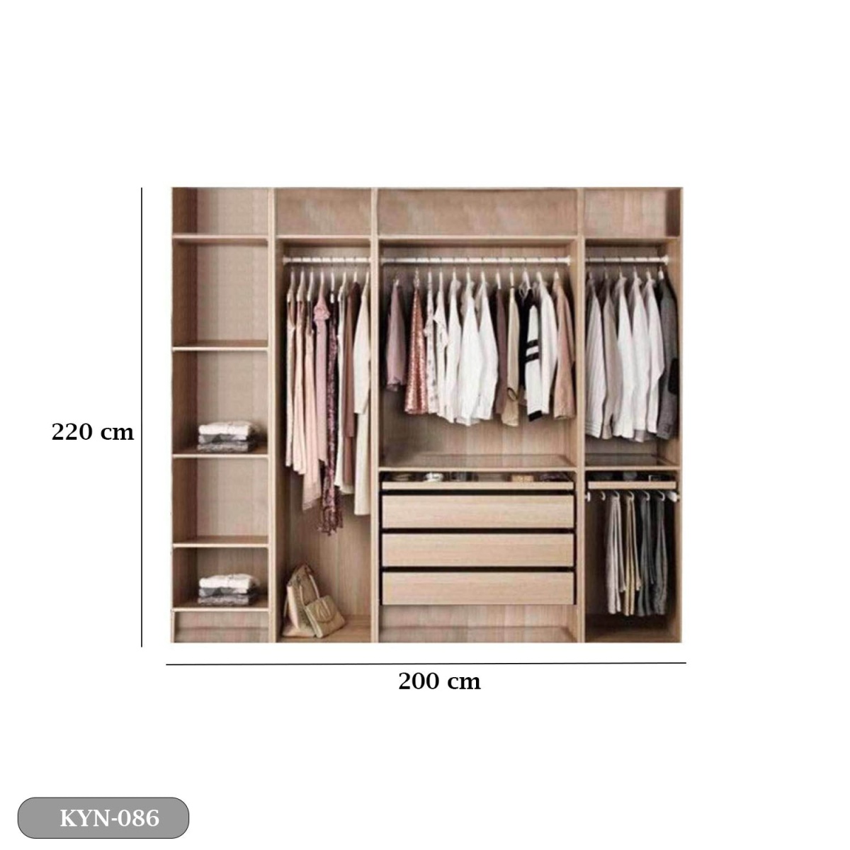 MDF Wood Cabinet - KYN-086 - Image 3