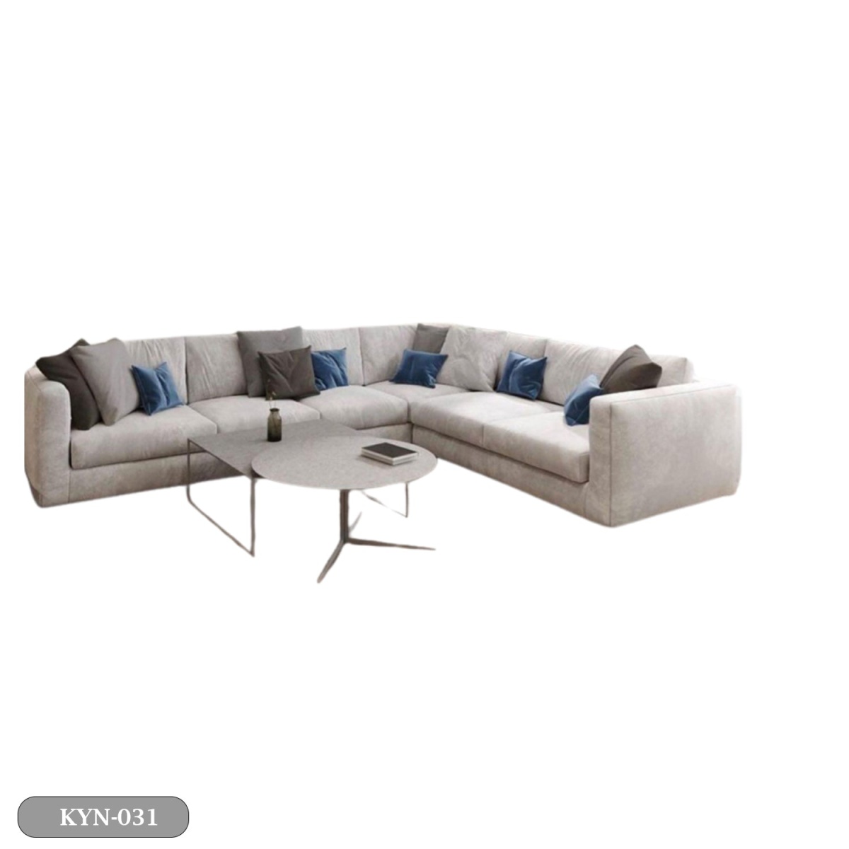 Beech wood corner with linen or velvet fabric - KYN-031 - Image 2