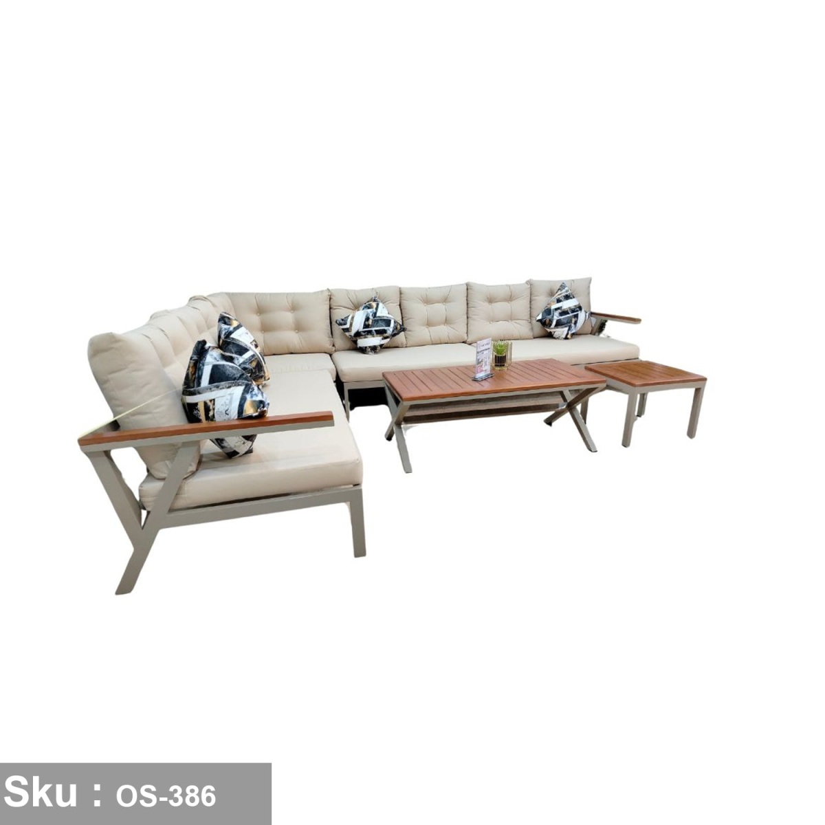 Ivana rattan dining set for 6 peop- OS-394 - Image 2