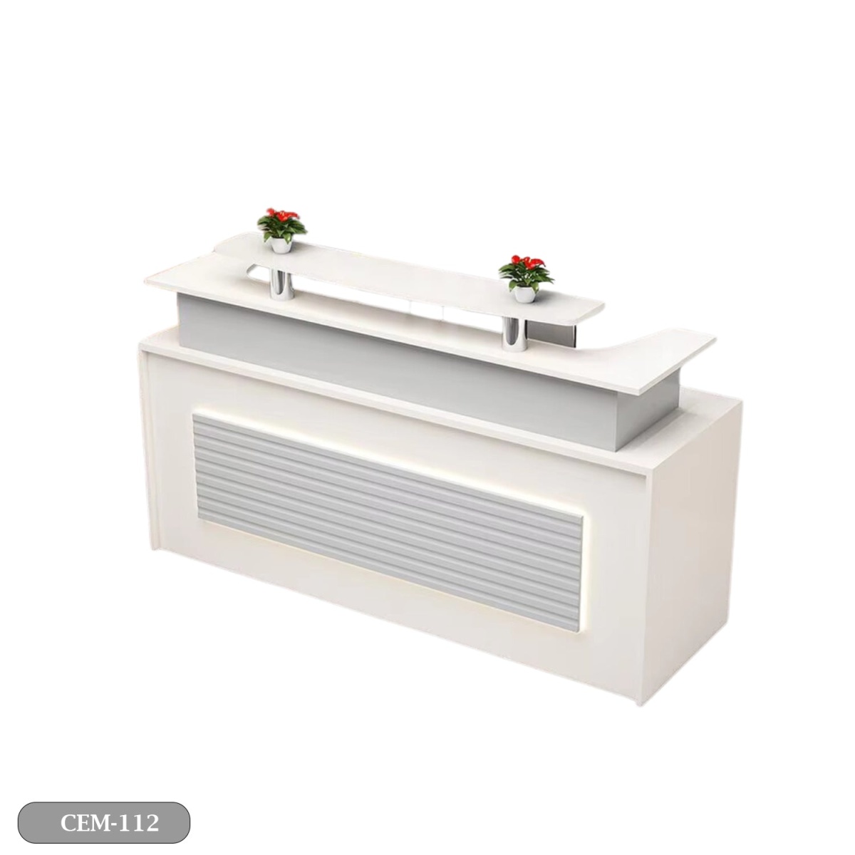 Reception desk - Reception Counter - Spanish MDF wood - CEM-112 - Image 2
