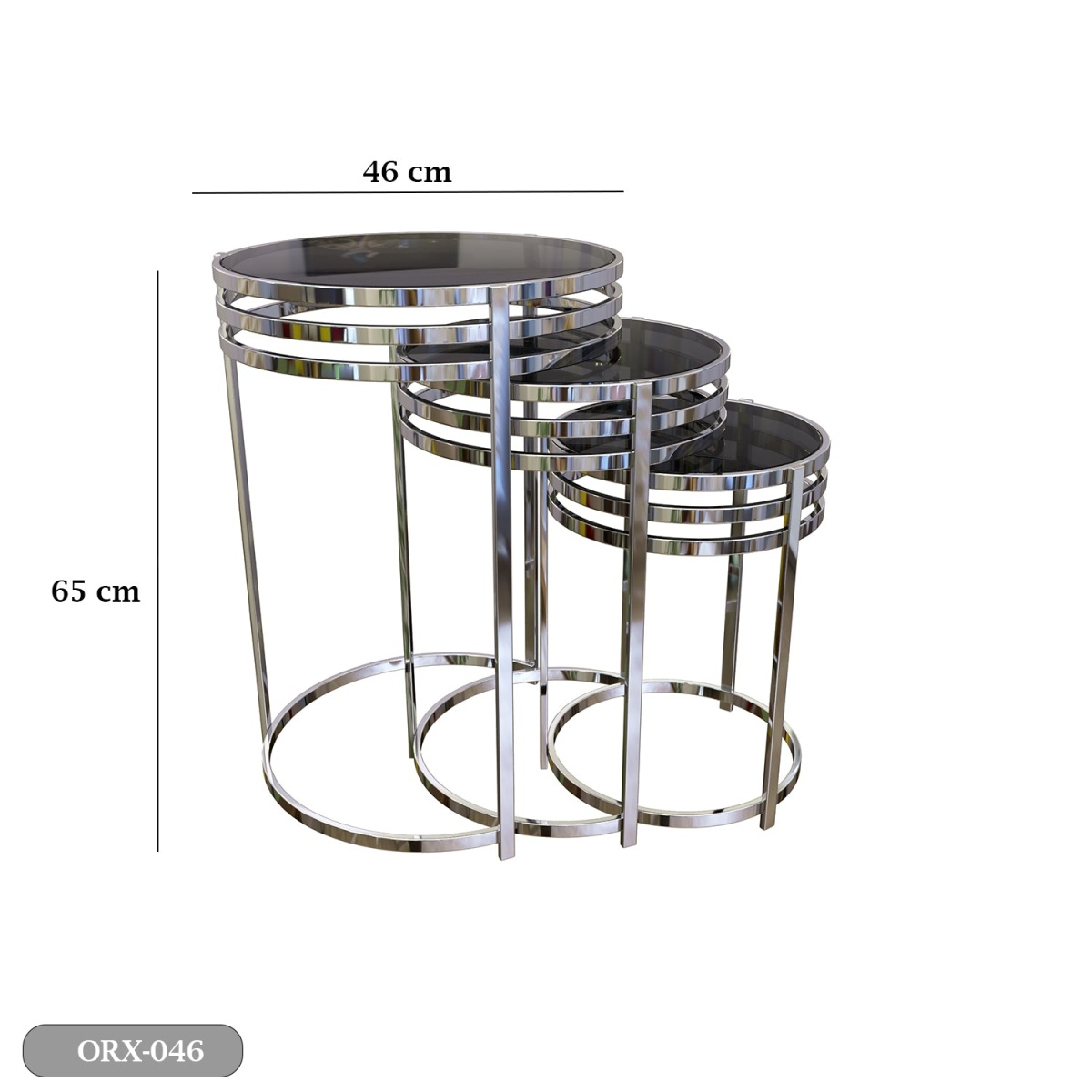 Stainless Steel Side Table - ORX-046 - Image 3