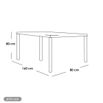 Dining table - 6 pieces of high quality beech wood - KYN-169 - Image 2