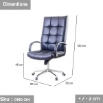 High quality director chair - leather - OMD-264 - Image 3