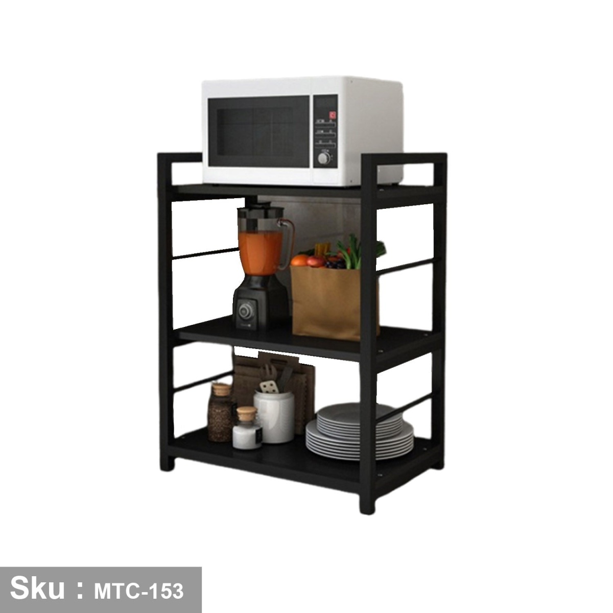 Electrostatic paint metal kitchen storage unit -MTC-153 - Image 2