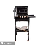 Charcoal grill with side rack - perfect for outdoor family gatherings - Image 3
