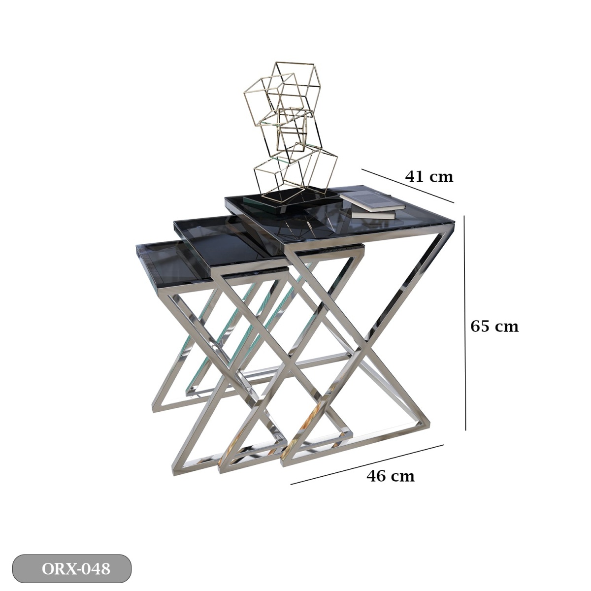 Stainless Steel Side Table - ORX-048 - Image 3