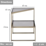 Anya side table, iron, electrostatic painted - Image 2