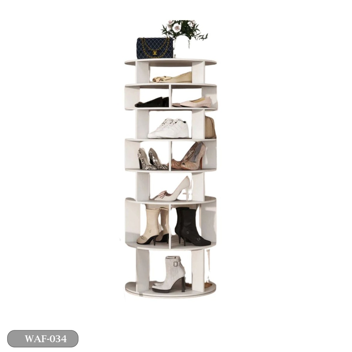 MDF Wood Shoe Rack - WAF-034 - Image 2