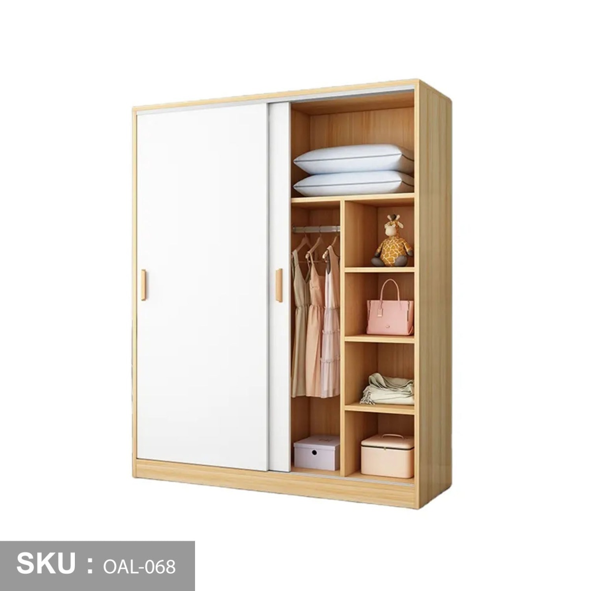 High quality MDF wood wardrobe - OAL-068 - Image 2