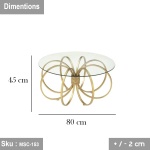 Isn't the coffee table 80 * 45 glass? - Image 2