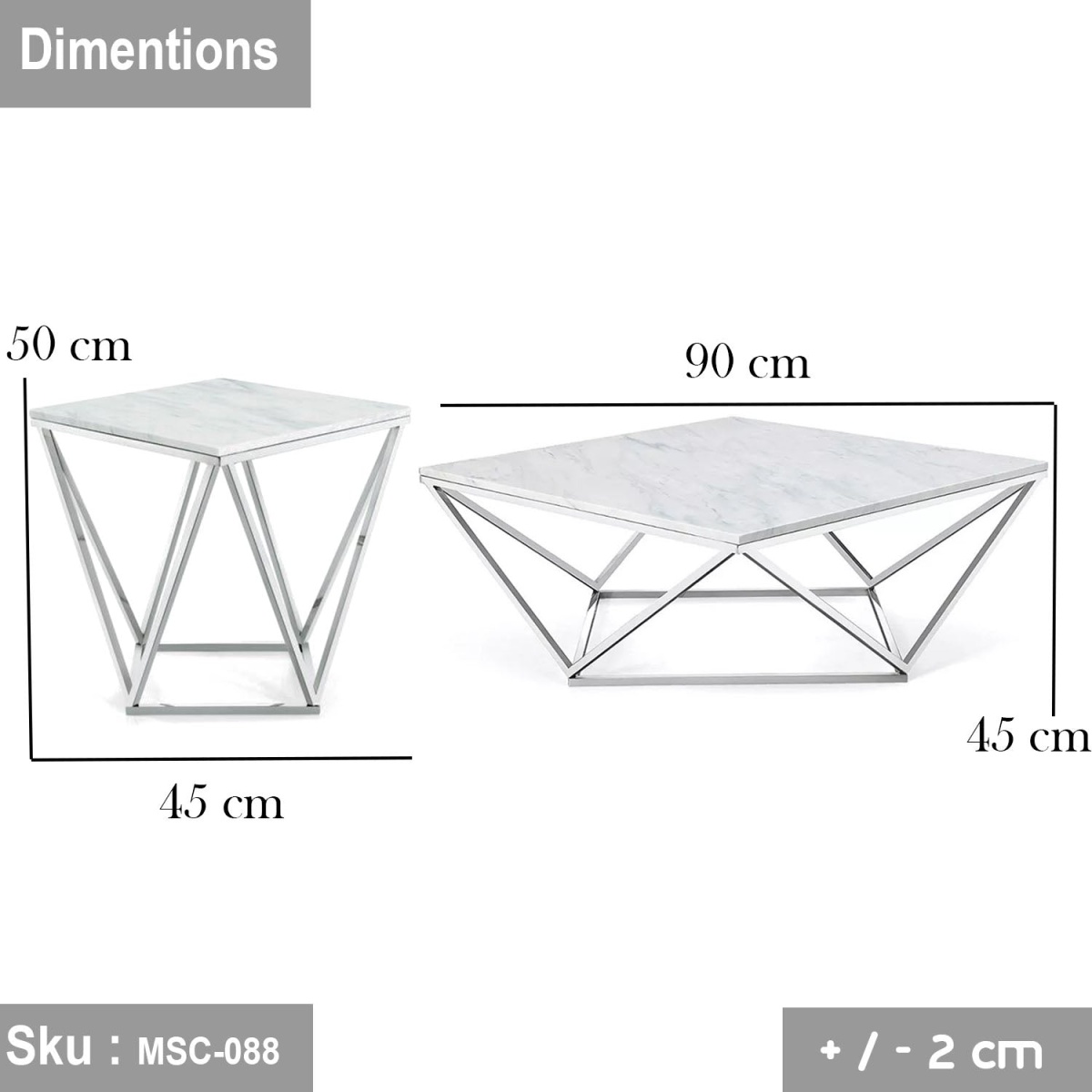 Eccles iron coffee table, electrostatic paint - Image 2