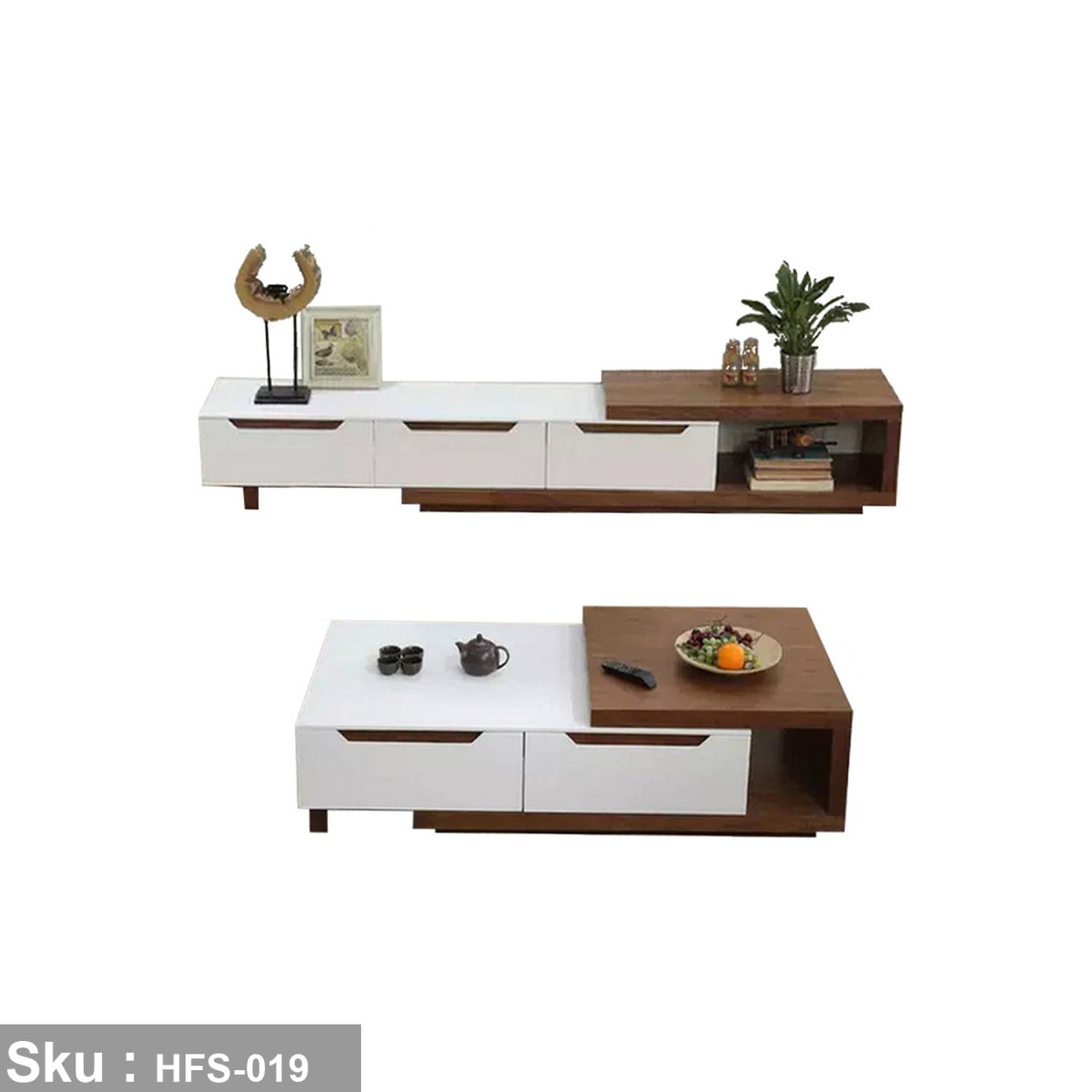 TV table and coffee table made of high-quality MDF wood - HFS-019 - Image 2