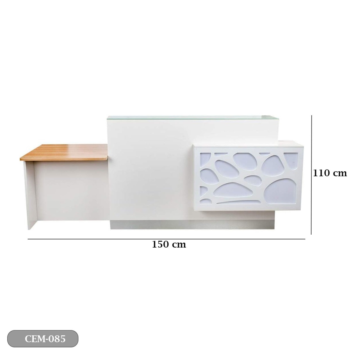 Reception desk - Reception Counter - Spanish MDF wood - CEM-085 - Image 3