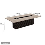 Meeting tab- 240x120 - Spanish MDF wood with metal chassis - CEM-049 - Image 3