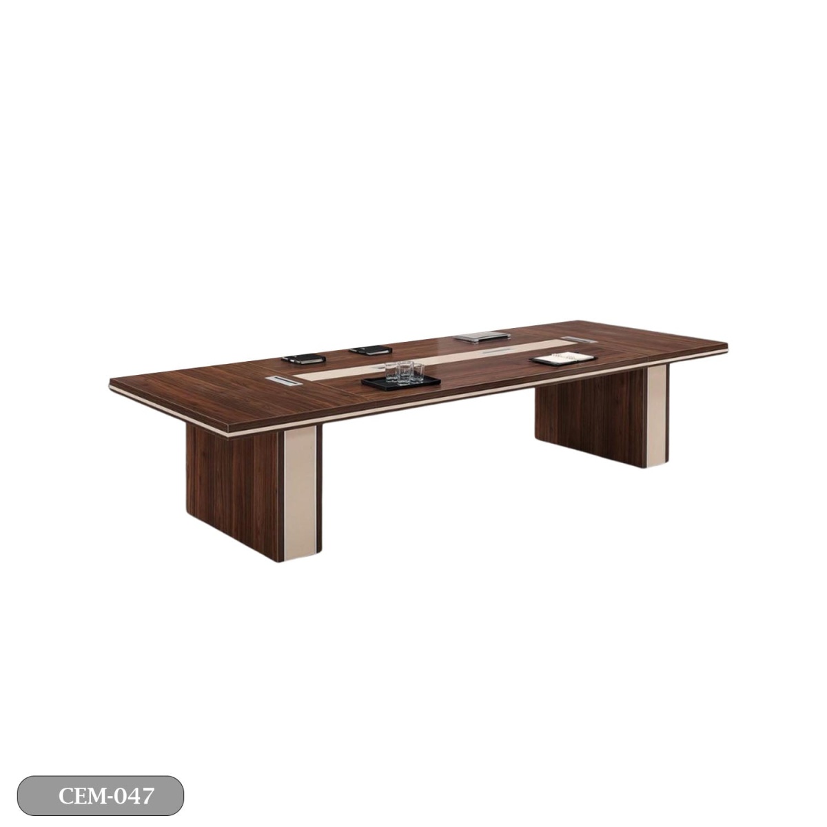 Meeting tab- 240x120 - Spanish MDF wood with metal chassis - CEM-047 - Image 2