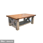 Swedish Wood Coffee Table - OHA-076 - Image 2