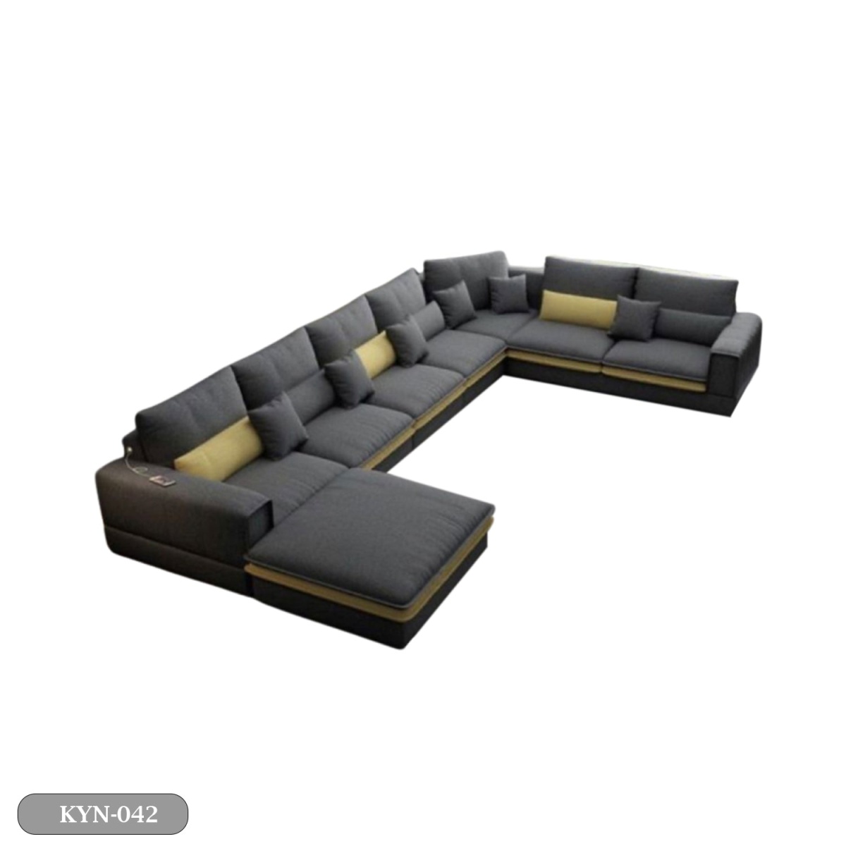 Beech wood corner with linen or velvet fabric - KYN-042 - Image 2