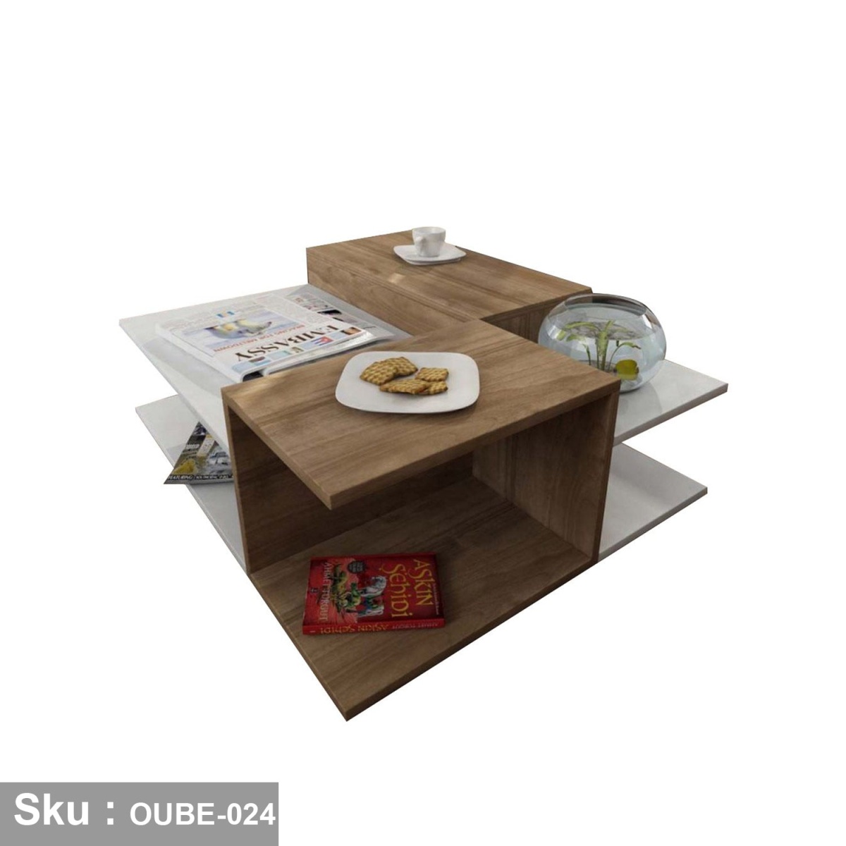 High-quality MDF wooden coffee table - OUBE-024 - Image 2