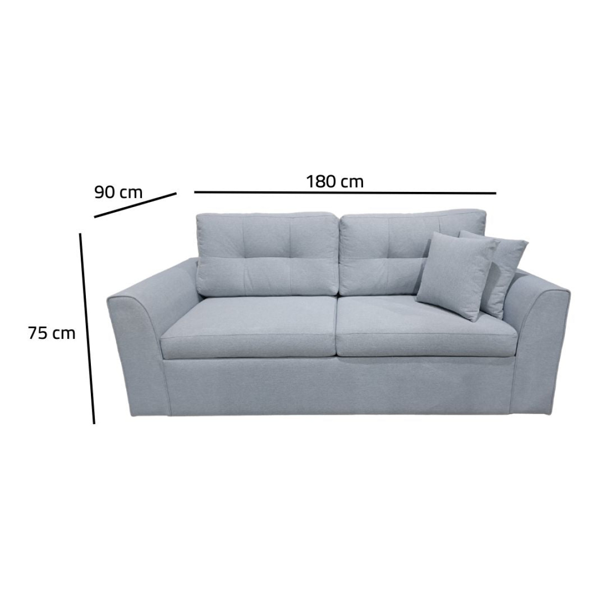 Modern mobile fixed sofa - red beech wood - HST-121 - Image 3