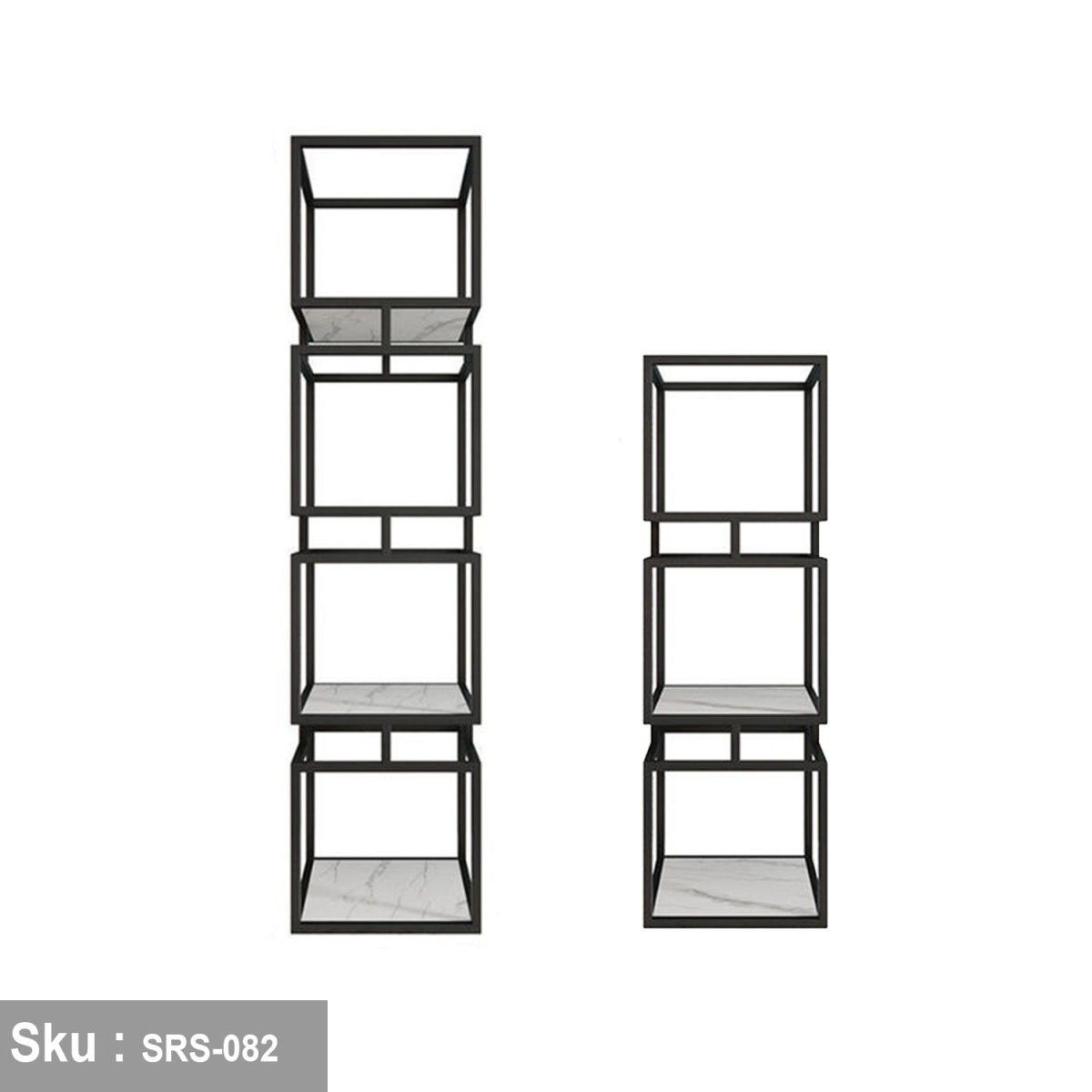 Steel and wood shelving unit - SRS-082 - Image 2