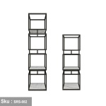 Steel and wood shelving unit - SRS-082 - Image 2