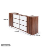 Reception desk - Reception Counter - Spanish MDF wood - CEM-102 - Image 3
