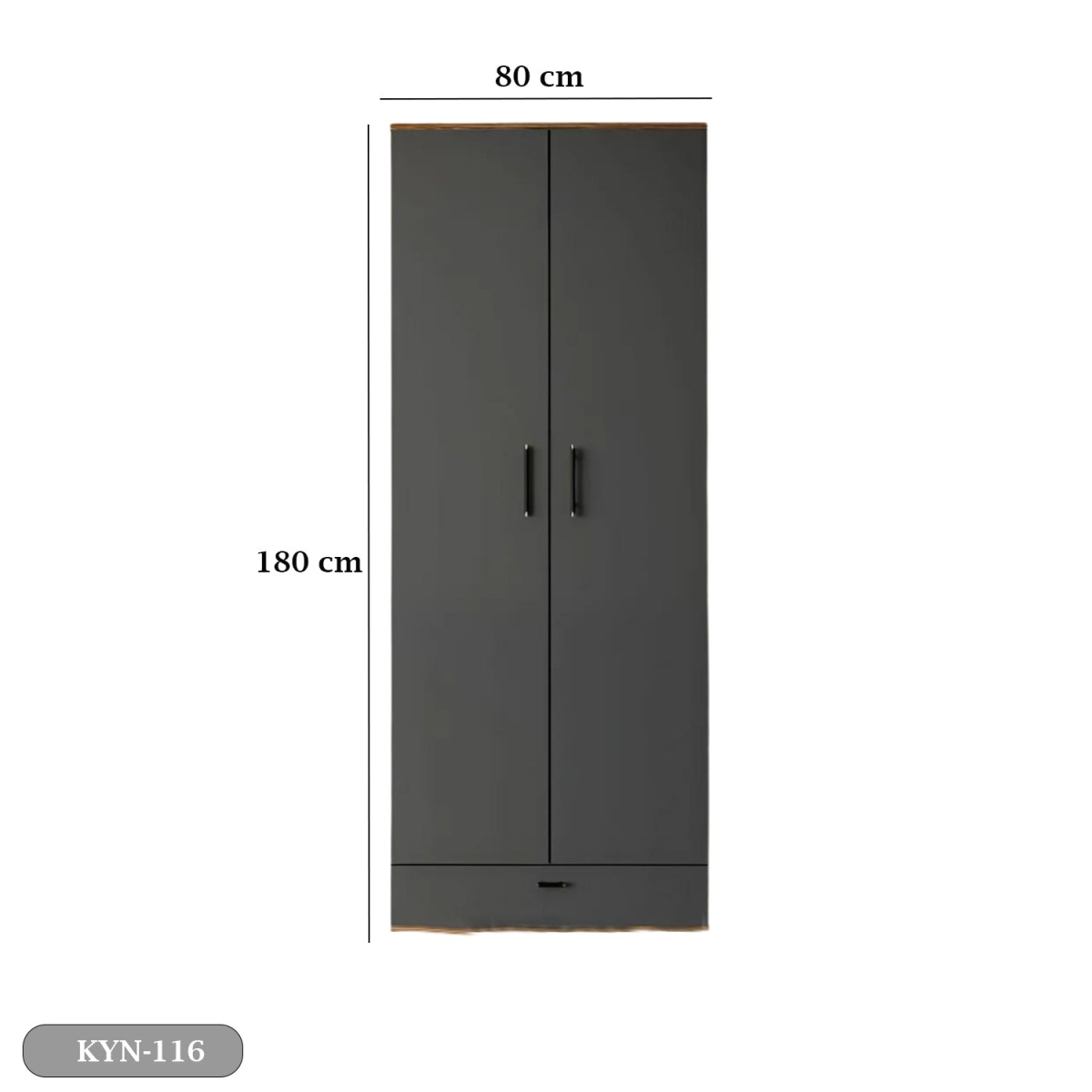 High quality MDF wood wardrobe - KYN-116 - Image 3